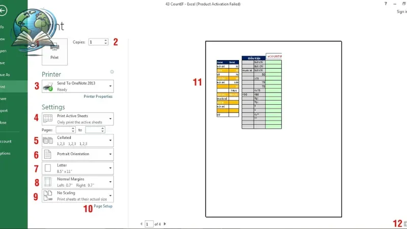 cách in file excel 7