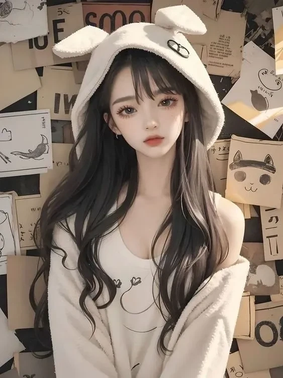 Mô hình 3D nhân vật nữ hoạt hình mang nét đáng yêu và sáng tạo