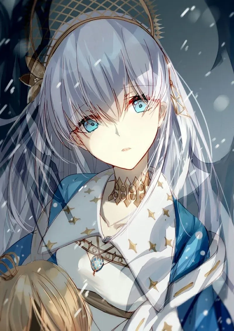 Hình nền anime nữ lạnh lùng cho điện thoại, sắc nét và đầy cuốn hút