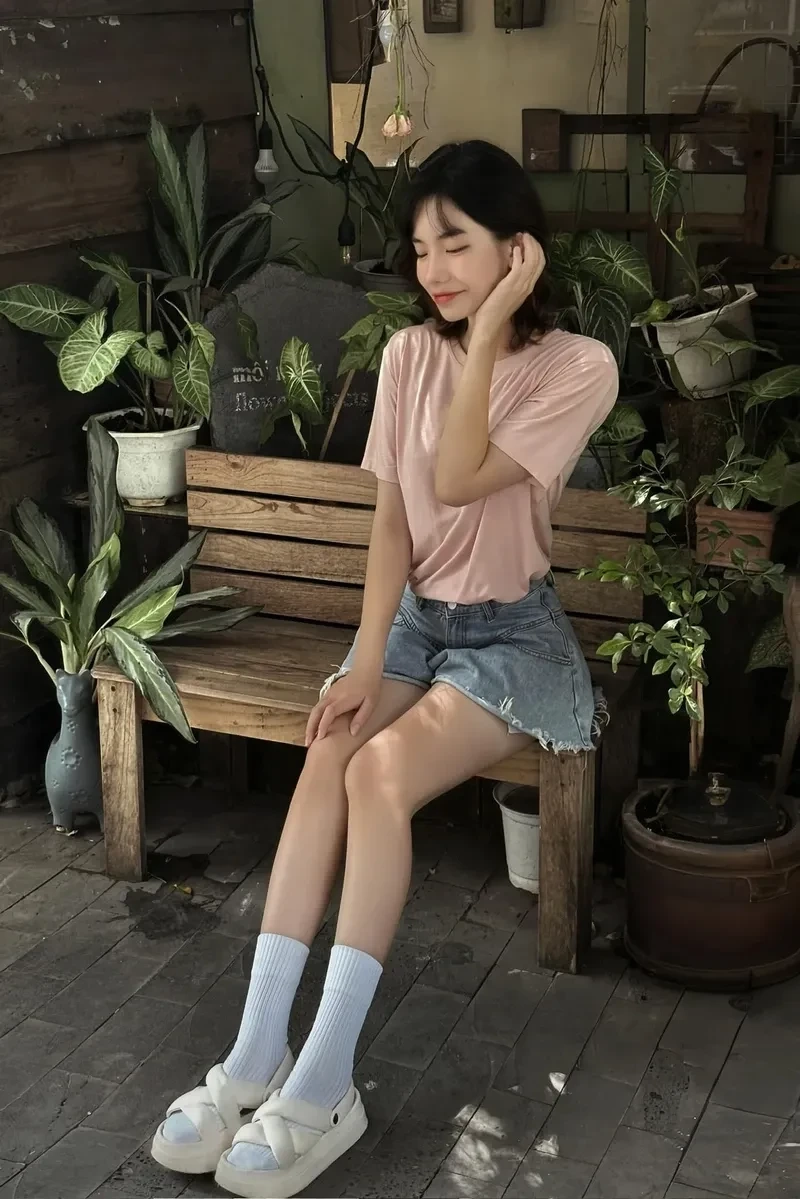 Ảnh gái xinh k5 thể hiện nét đẹp trẻ trung và tươi sáng