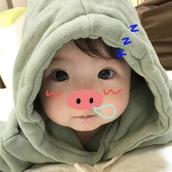 Avatar em bé cute cặp với không gian tươi vui và ngọt ngào