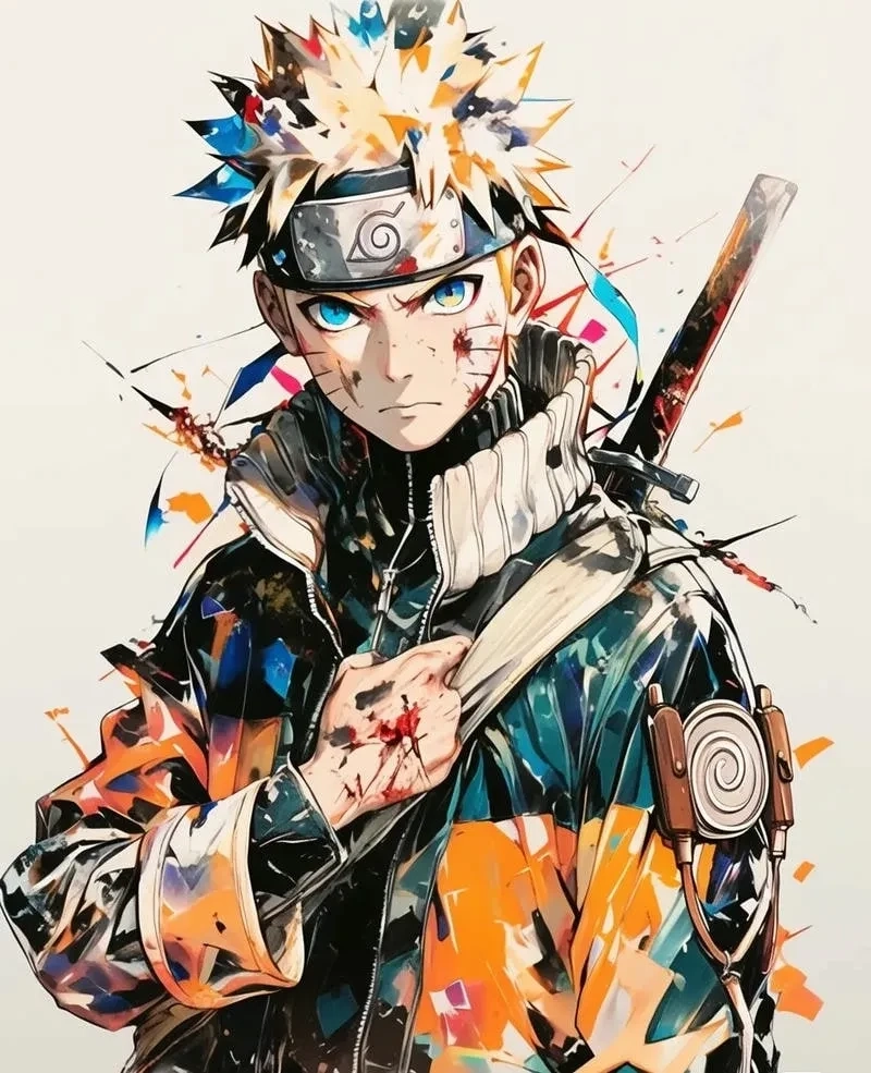 Naruto lục đạo hiền nhân ngầu với khí chất mạnh mẽ và quyết đoán