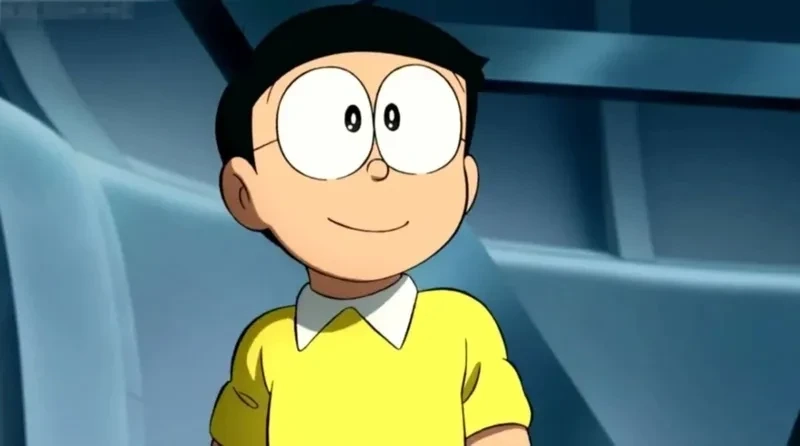 Hình ảnh Nobita cute, nụ cười tươi sáng của cậu bé dễ mến