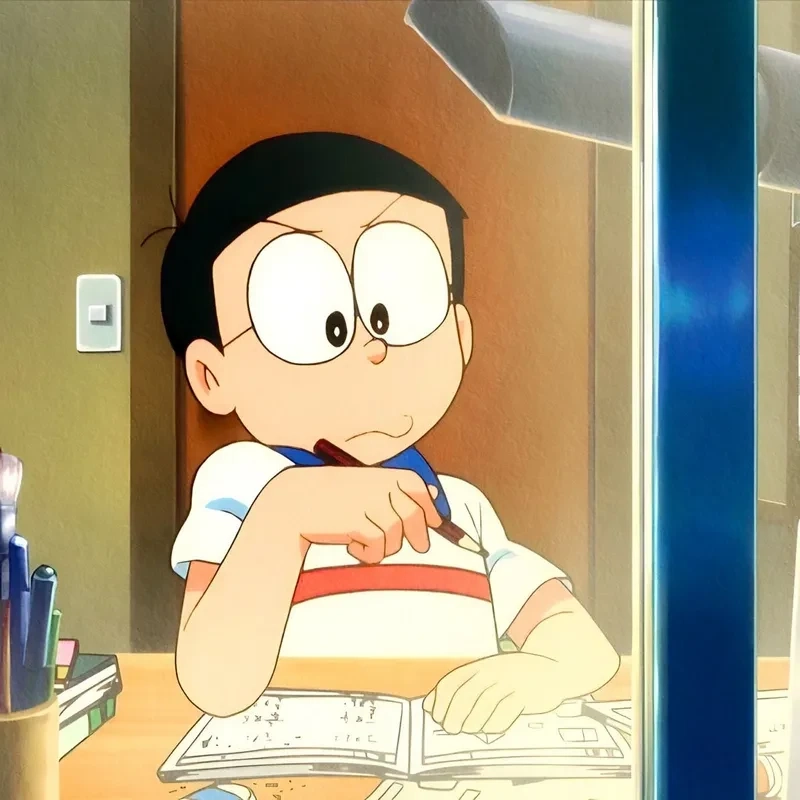 Hình ảnh của Nobita ngầu, cậu bé luôn mạnh mẽ trong mọi tình huống