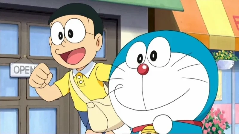 Ảnh của Doraemon và Nobita, biểu hiện tình bạn sâu sắc trong từng bức ảnh