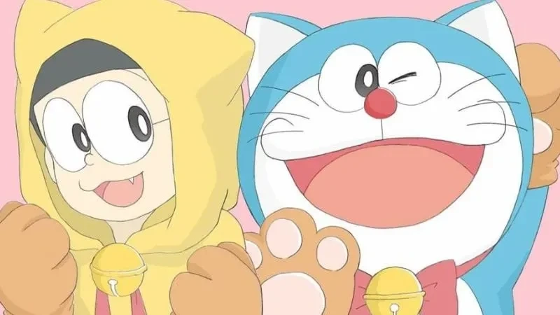 Hình Doraemon và Nobita cute, khoảnh khắc dễ thương của hai người bạn