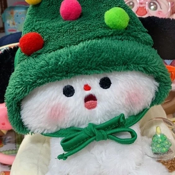 Nền giáng sinh cute với hình ảnh ông già noel và cây thông