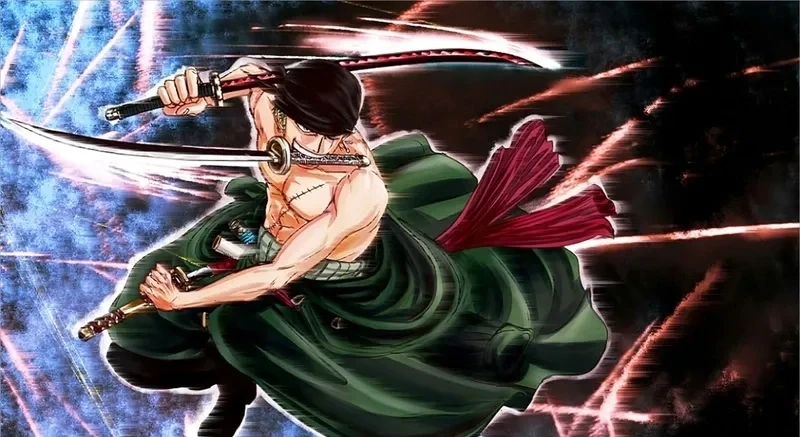 Hình nền one piece zoro với màu sắc rực rỡ