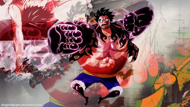 Thêm phần ấn tượng với ảnh nền luffy gear 4 đẹp mắt