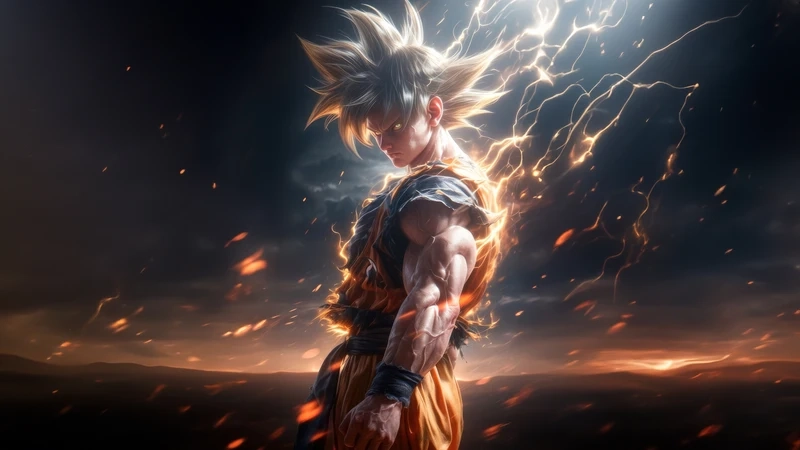 Bộ sưu tập hình nền black goku 4k sắc nét cực đẹp