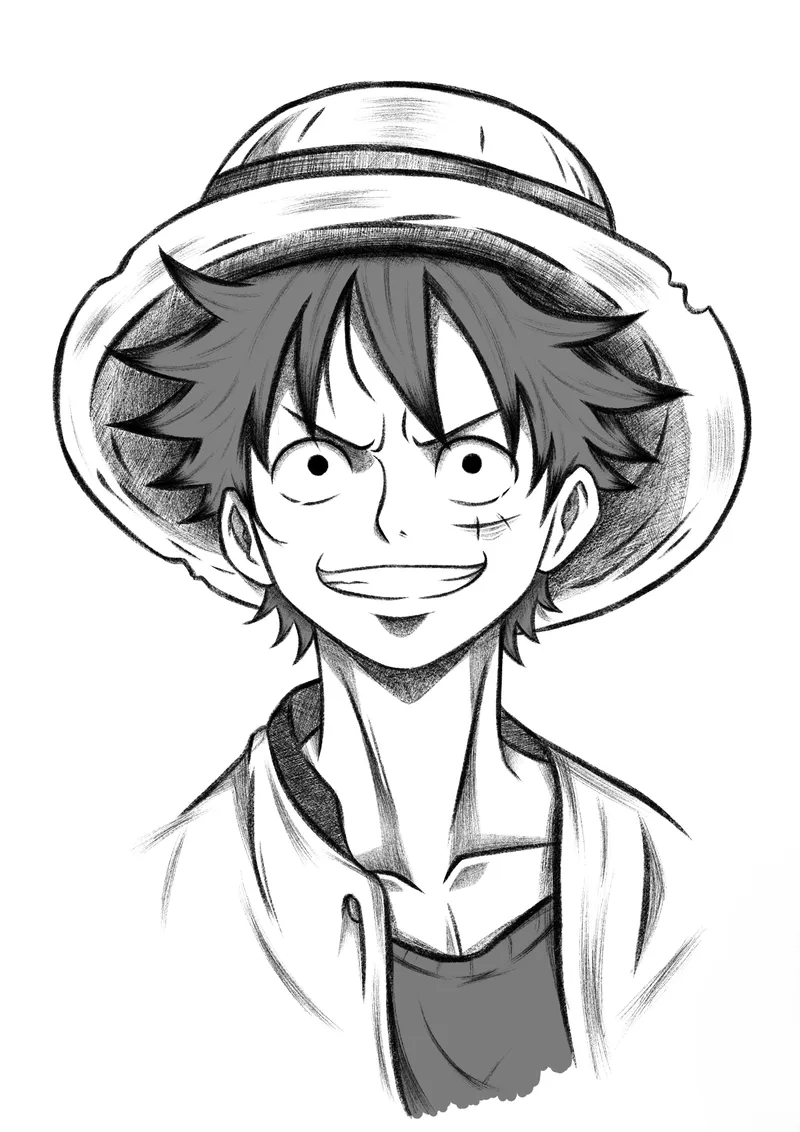 Chiêm ngưỡng hình vẽ luffy chibi siêu đáng yêu