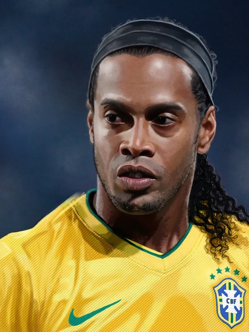 Phép thuật sân cỏ trong ảnh cầu thủ ronaldinho