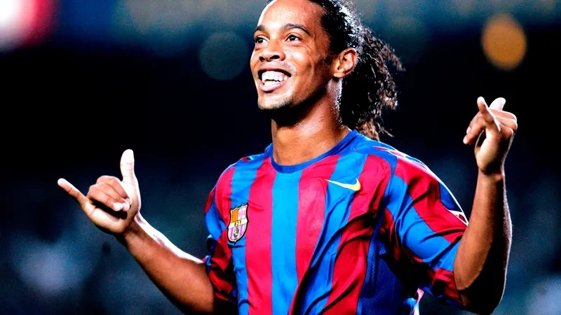 Pha ăn mừng qua hình ảnh của ronaldinho