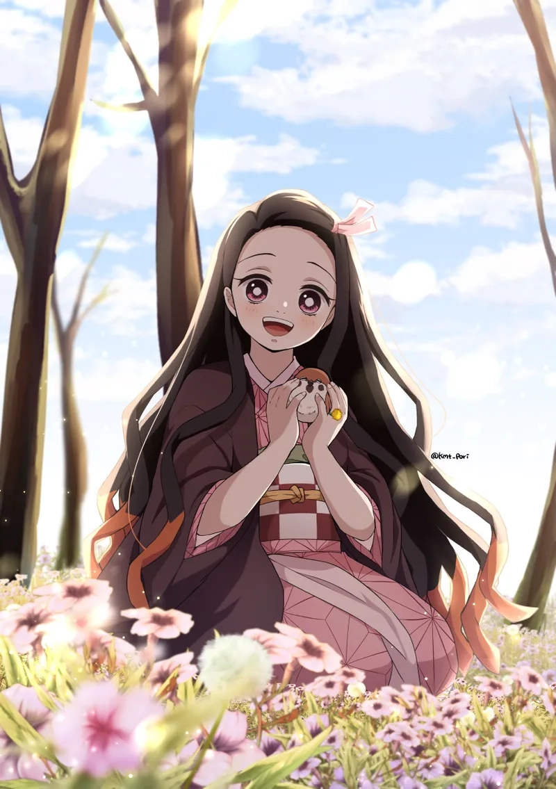 Hòa mình vào thế giới nezuko anime cute tuyệt đẹp