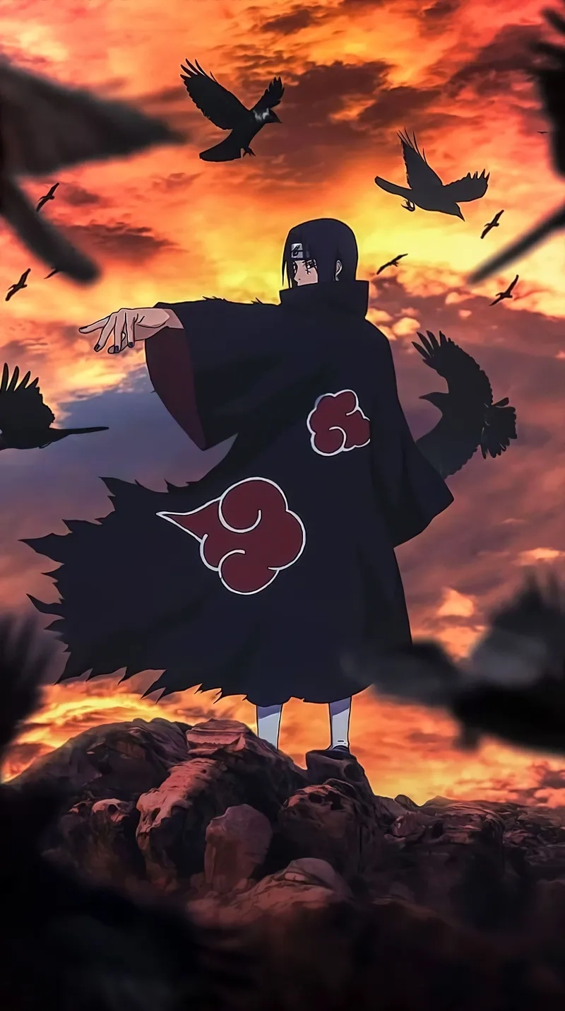 Mê hoặc cùng hình nền sharingan itachi huyền bí