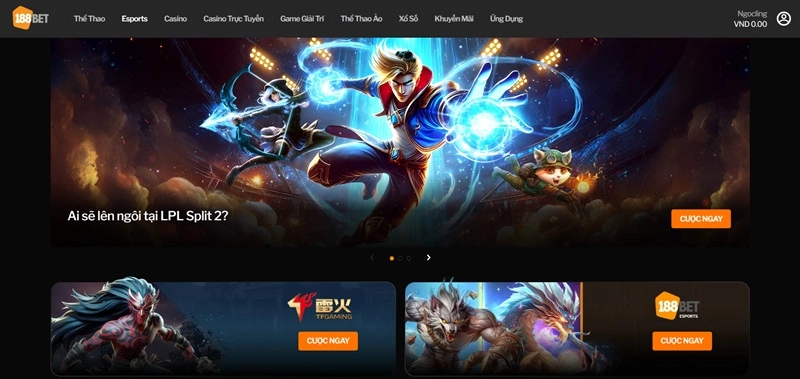 188BET - Nhà cái lâu năm, tỷ lệ kèo bóng đá châu Âu hấp dẫn