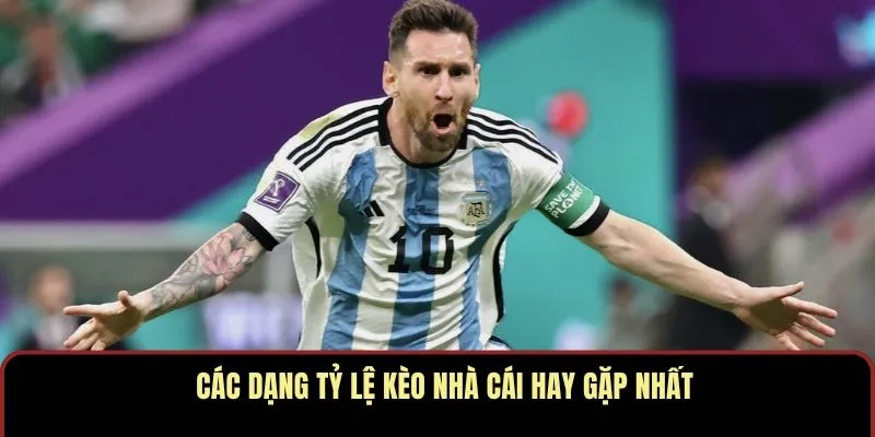 Các dạng tỷ lệ kèo nhà cái hay gặp nhất