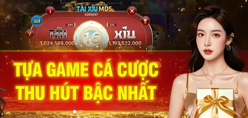  Giao diện tài xỉu tại nhà cái Nhatvip với bảng lịch sử ván cược.