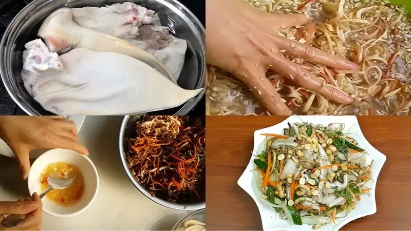 Cách sơ chế hoa chuối và nguyên liệu đi kèm