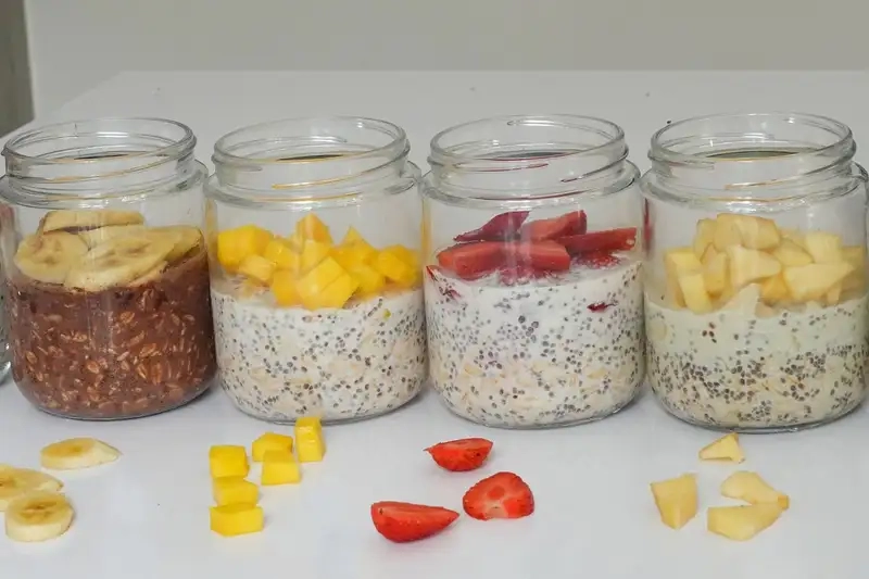 Các bước thực hiện cách làm yến mạch ngâm qua đêm