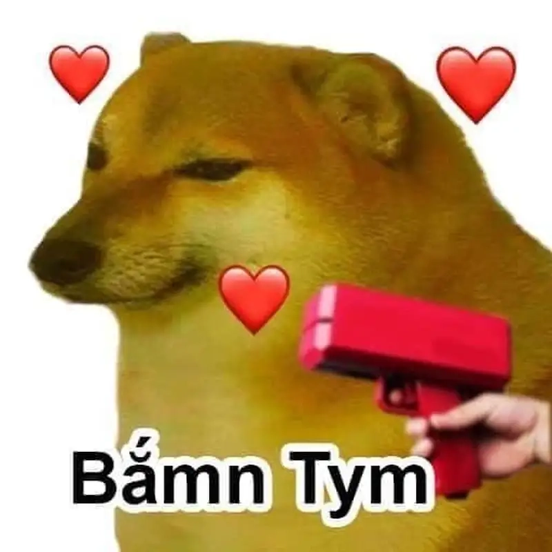 Rộn ràng tiếng cười với bắn tim meme hài