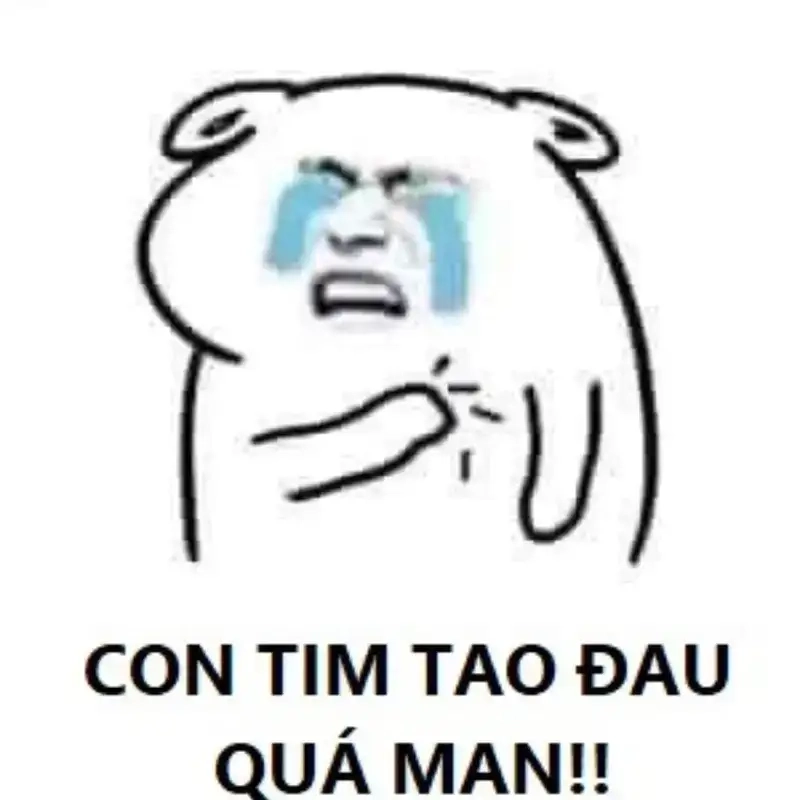Meme đau lòng quá nhìn là thấy thương ai đó