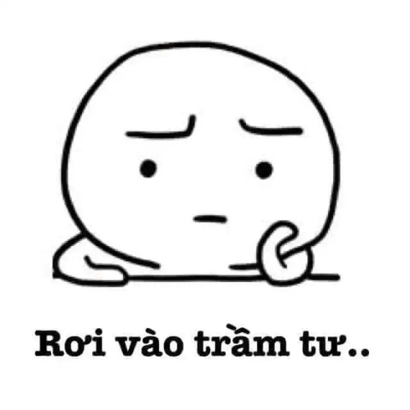 Meme trầm tư tạo không gian suy ngẫm nhẹ nhàng