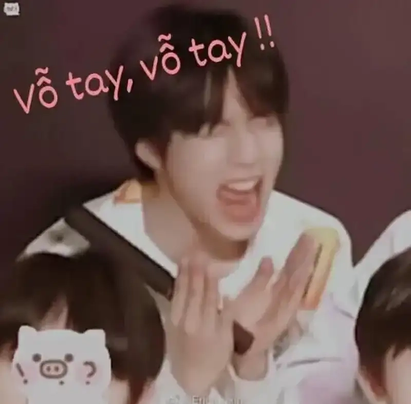 Meme vỗ tay cute đáng yêu và dễ thương