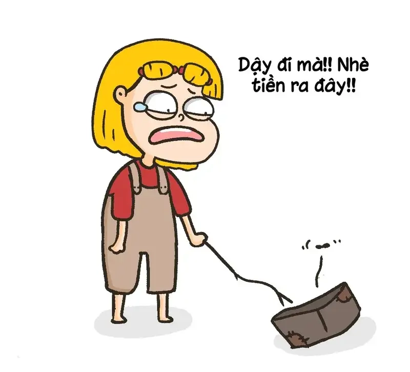 ảnh meme xin tiền vui nhộn khiến mọi người cười