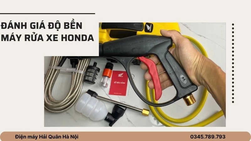 Đánh giá độ bền máy rửa xe Honda 