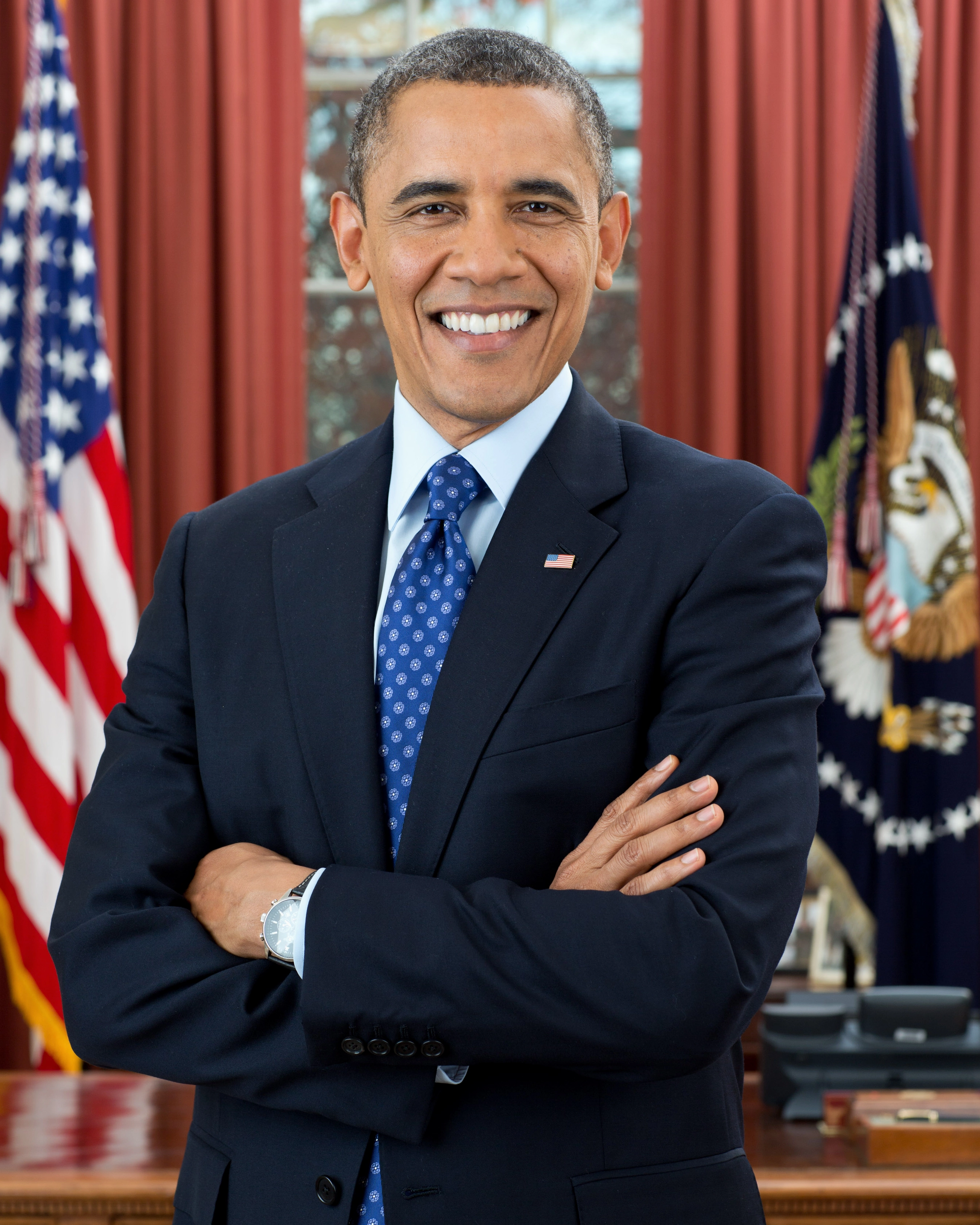 Tổng thống Barack Obama trong một bức chân dung chính thức
