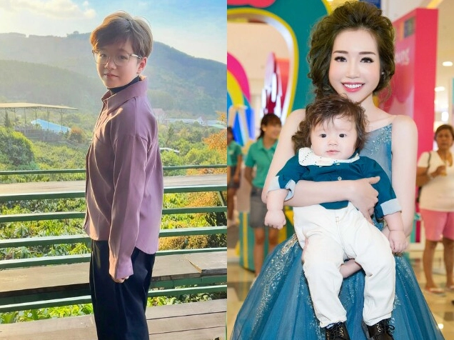 Hình ảnh bé Alfie Túc Mạch con trai của Elly Trần