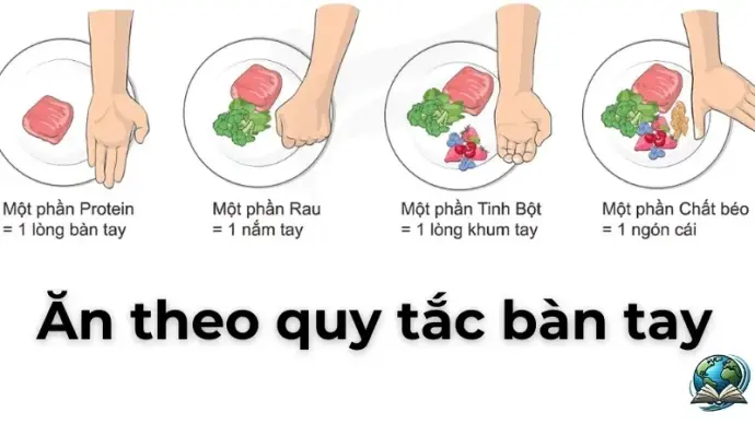 Kiểm soát khẩu phần ăn dễ dàng với quy tắc bàn tay
