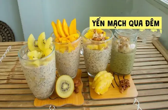 Cách làm yến mạch ngâm qua đêm thơm ngon và bổ dưỡng