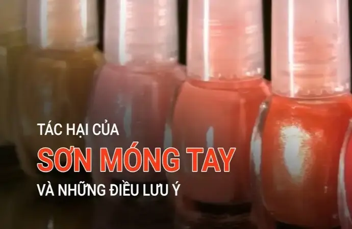 Tác hại sơn móng tay có thể gây ra những nguy hại khó lường