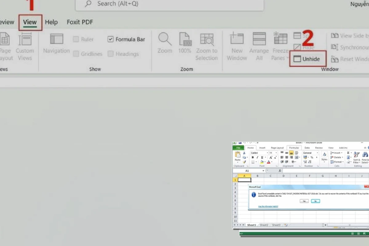 Cách sửa lỗi file excel bị lỗi không mở được đơn giản và nhanh nhất 2026