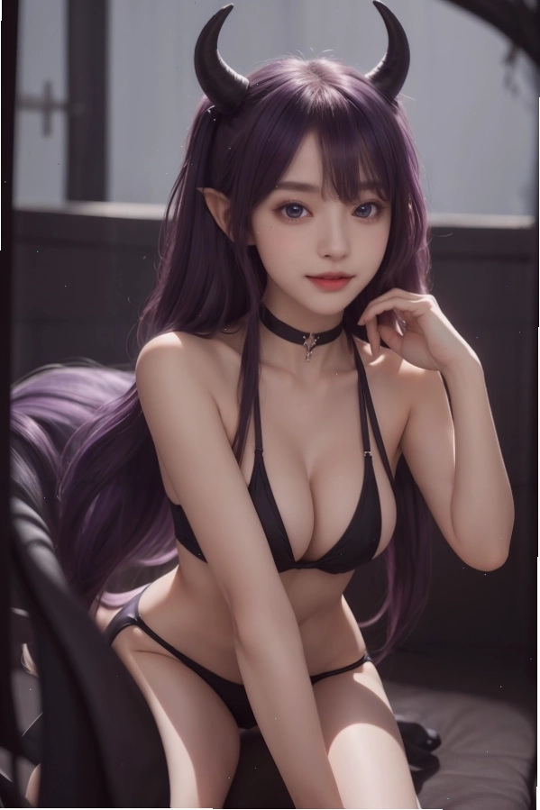 AI Girl trong trang phục bikini với ánh nhìn đầy cuốn hút