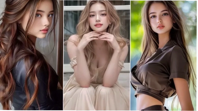 Ảnh gái Tây xinh đẹp với mái tóc vàng óng ả