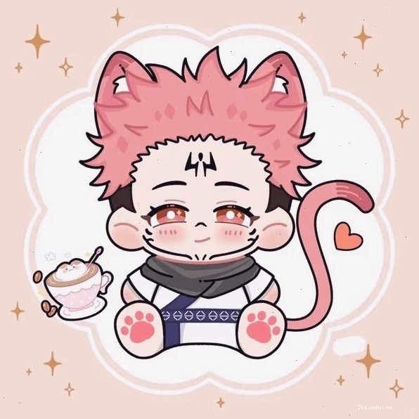 Ảnh Sukuna chibi chất lượng cao, thể hiện sự đáng yêu và quyền lực