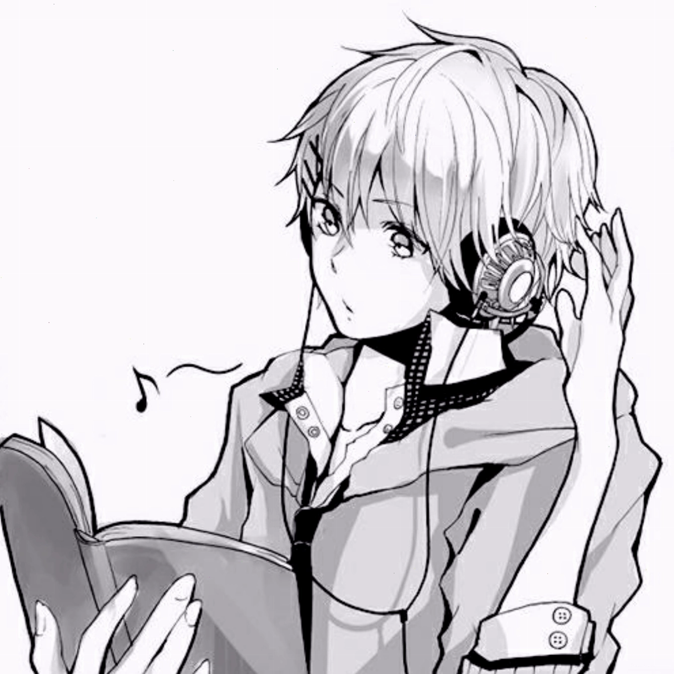 Avatar anime đen trắng thể hiện sự cá tính và độc đáo