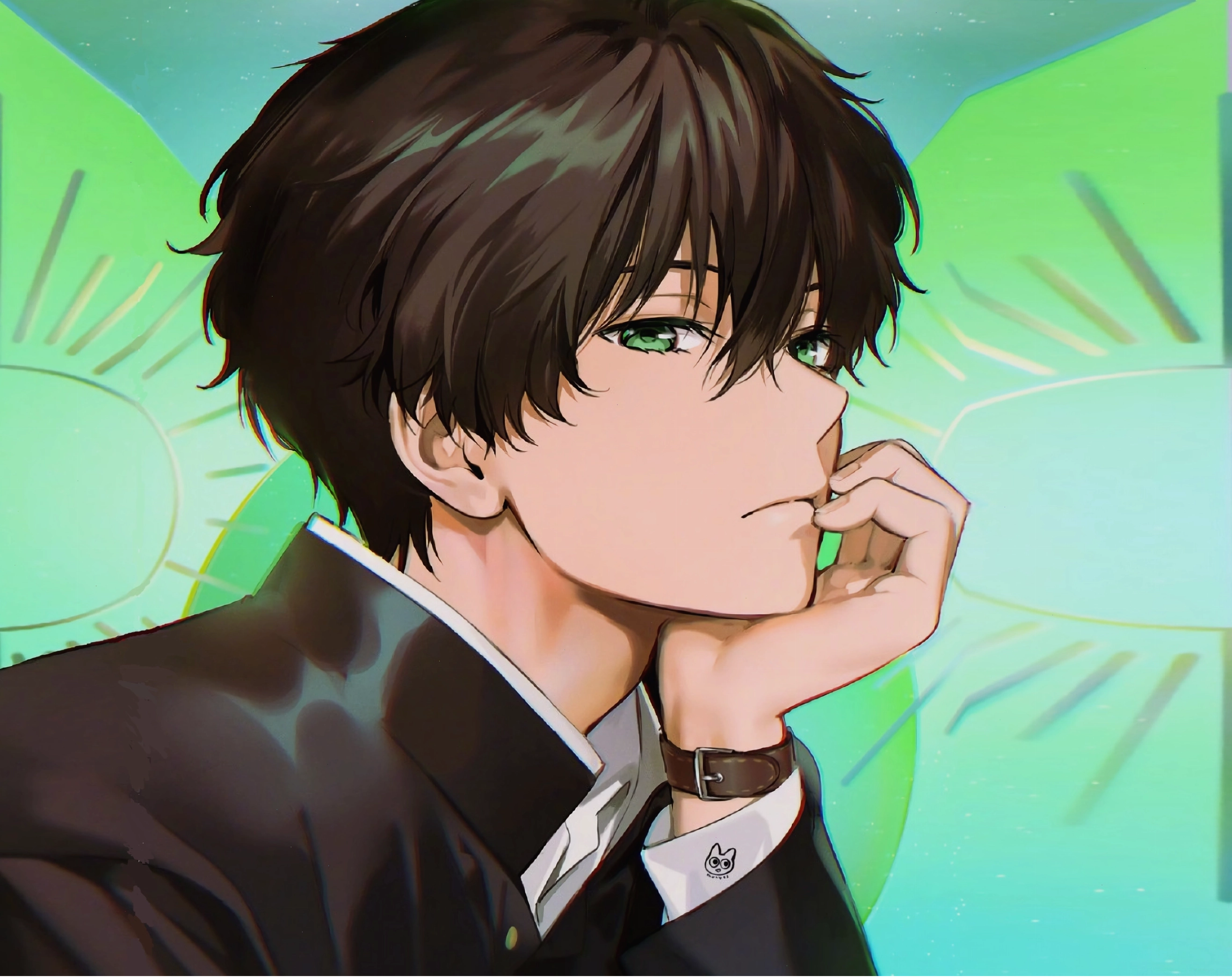 Avatar anime nam cute với biểu cảm hài hước