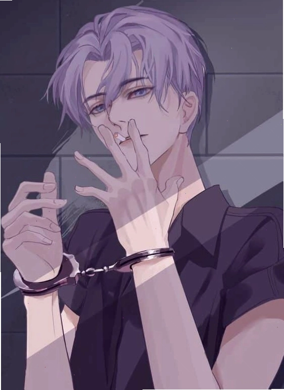 Avatar anime nam hút thuốc thể hiện sự suy tư và nỗi buồn