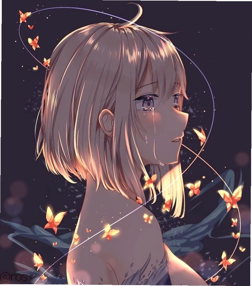 Avatar anime nữ phát sáng đơn giản nhưng cuốn hút