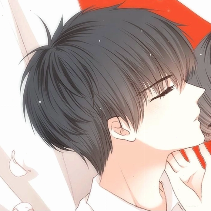 Avatar cặp anime lãng mạn với cảnh hai nhân vật nắm tay