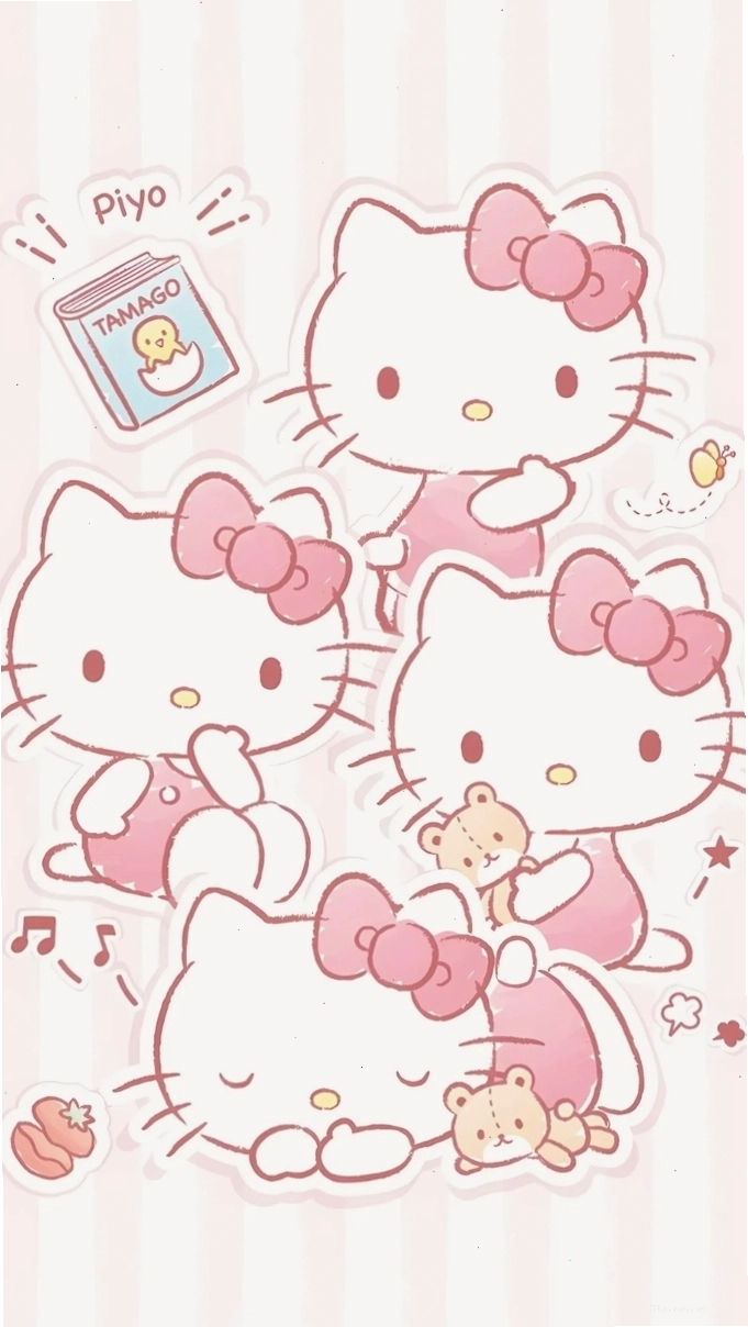 Avatar Hello Kitty màu hồng ngọt ngào đáng yêu
