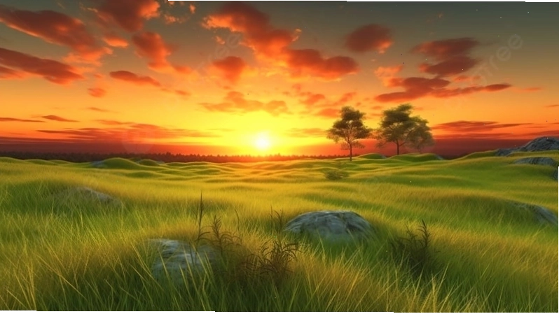 Avatar hoàng hôn rực rỡ trên biển