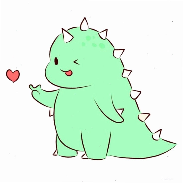 Avatar khủng long cute dành cho Instagram