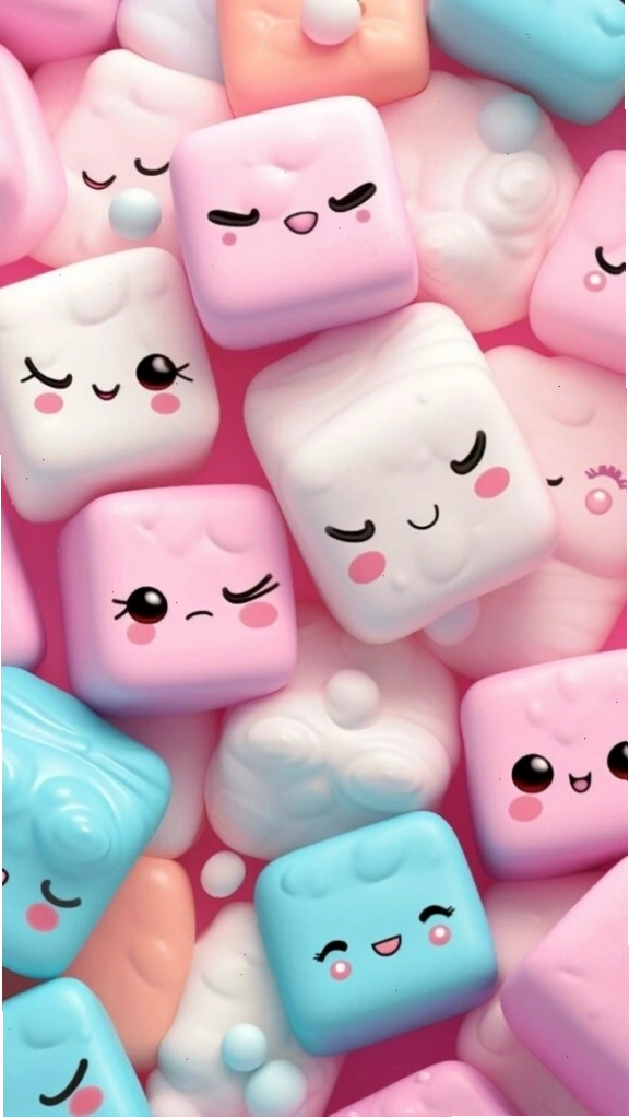 Avatar nữ màu hồng cute với hình ảnh bánh kẹo dẻo rực rỡ