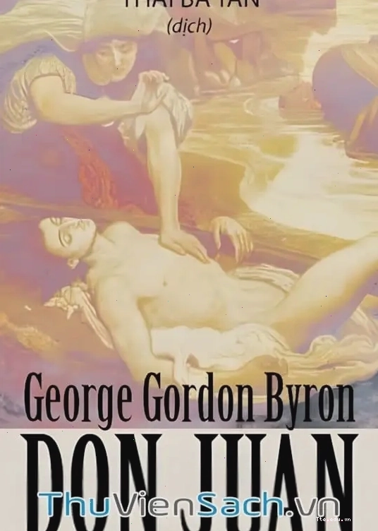 Bìa sách Don Juan với hình ảnh nhân vật nam tính quyến rũ