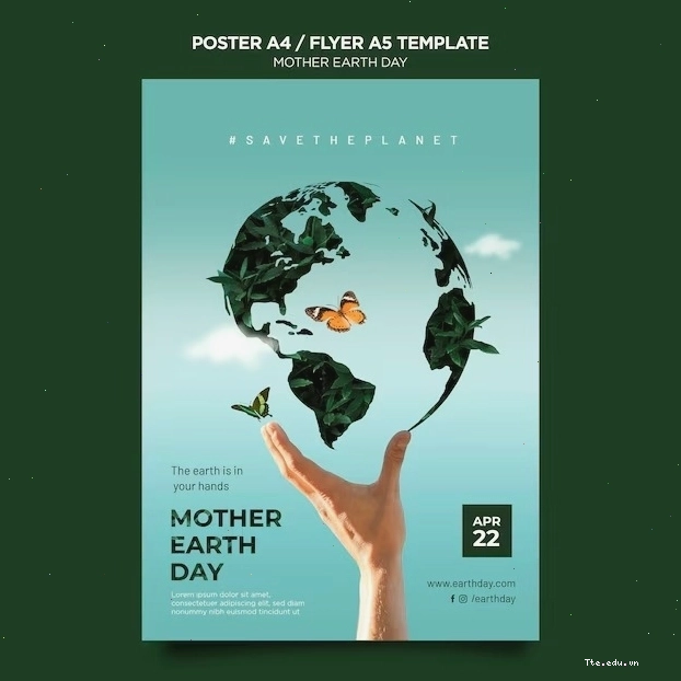 Bố cục poster A4 cân đối và hài hòa